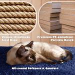 Yaheetech 54in Cat Tree Tower with Scratching Post