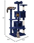 Yaheetech 54in Cat Tree Tower with Scratching Post