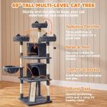 Large Cat Condo with Scratching Posts & Perches