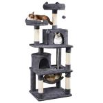 62.2" Cat Tree Tower Condo with Hammock & Perch