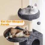 62.2" Cat Tree Tower Condo with Hammock & Perch