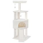 Beige 45in Cat Tree Tower with Condo & Hanging Bed