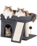 Aechonow Large Cat Tree Tower with Cozy Platform