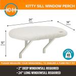 K&H Cat Window Perch with Washable Fleece Cover