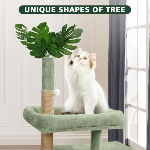 Cozy Cat Tree Tower with Scratch Post, Plush House