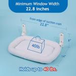 Zakkart Foldable Cat Window Hammock - Machine Washable