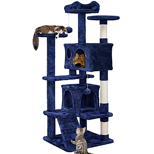 Yaheetech 54in Cat Tree Tower with Scratching Post