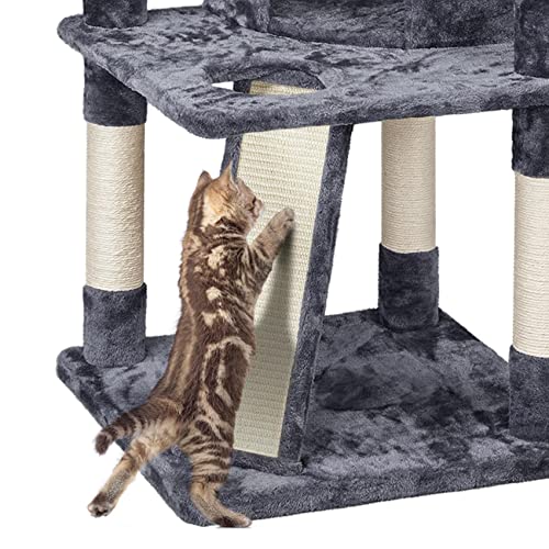 Large Cat Condo with Scratching Posts & Perches
