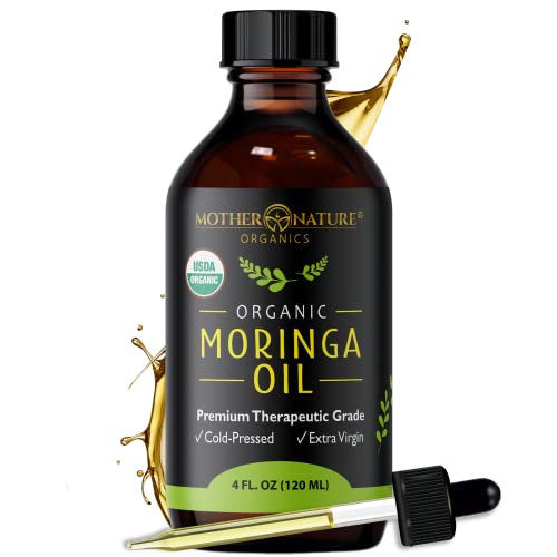 Organic Moringa Oil for Hair, Face, and Body