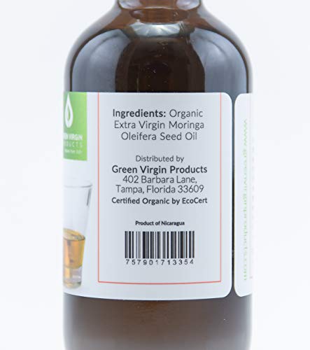 Pure Organic Cold Pressed Moringa Oil