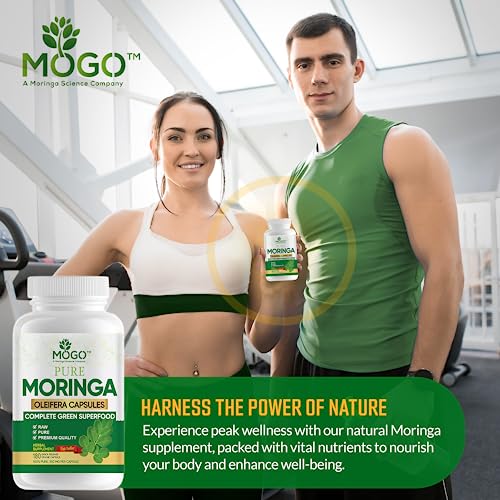 Pure Organic Moringa Leaf Powder Capsules
