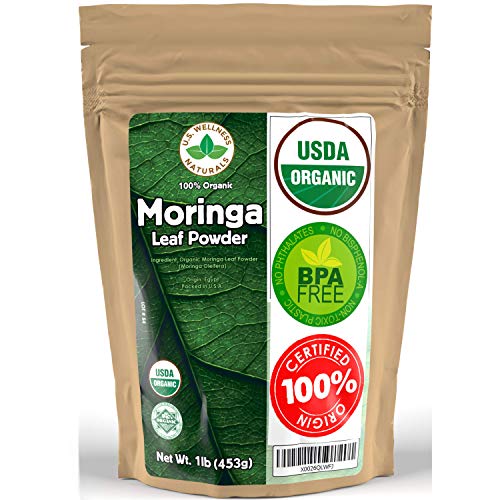 Organic Moringa Powder for Smoothies, Tea, etc