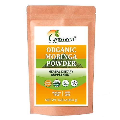 Grenera Organic Moringa Leaf Powder - 1lb