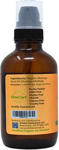 Organic Cold Pressed Moringa Oil - 4oz
