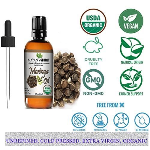 Pure Organic Moringa Seed Oil for Skin and Hair