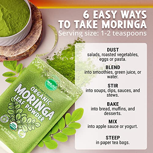 Organic Moringa Powder for Tea & Smoothies