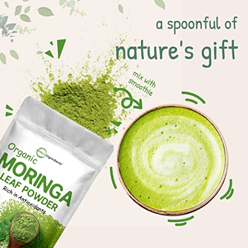 Organic Moringa Powder, 2lbs Rich in Antioxidants