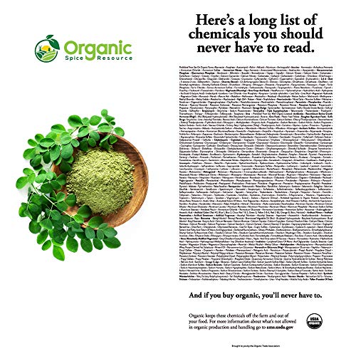 Organic Moringa Powder - Lab Tested, Non-GMO