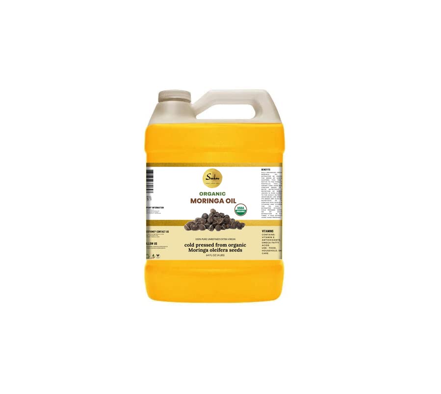 Pure Organic Cold Pressed Moringa Oil (4 lbs)