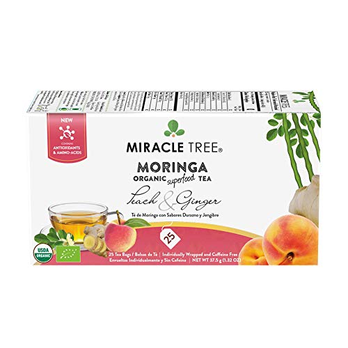 Organic Moringa Peach & Ginger Superfood Tea