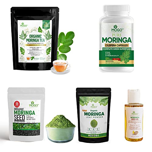 Pure Organic Moringa Leaf Powder Capsules