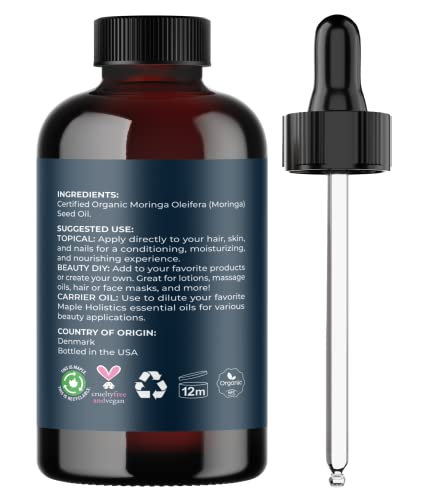 Organic Moringa Oil for Hair and Skin