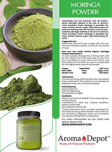Raw Moringa Powder from India - 24 oz
