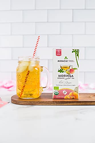 Organic Moringa Peach & Ginger Superfood Tea