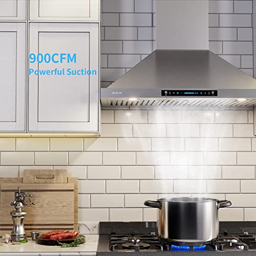 36" Stainless Steel Wall Mount Range Hood
