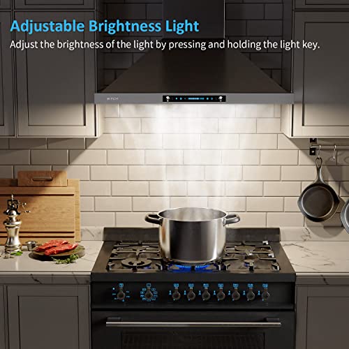 36" Stainless Steel Wall Mount Range Hood