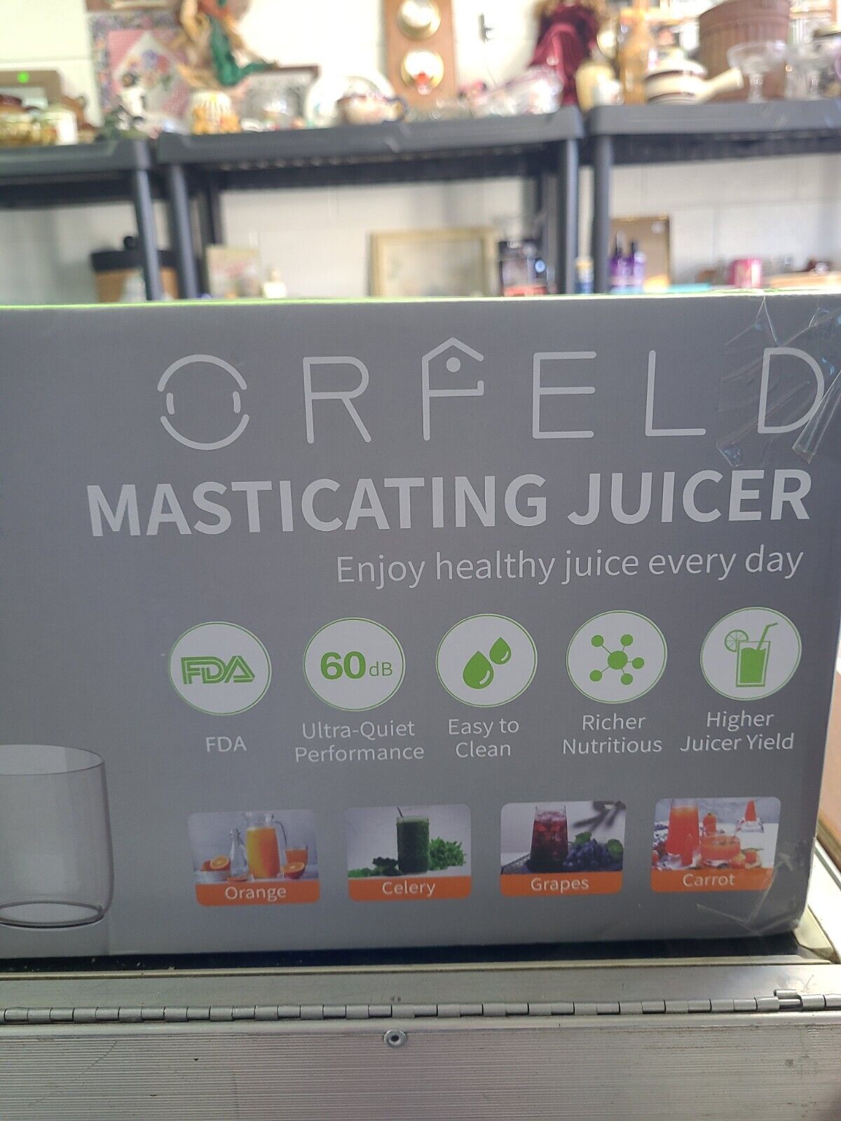 ORFELD Slow Masticating Juicer - Vegetable Fruit Extractor