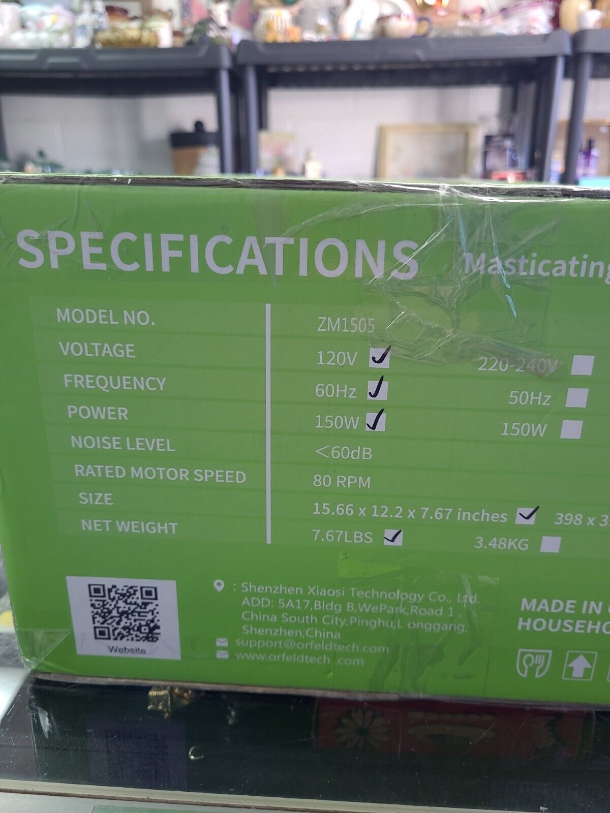 ORFELD Slow Masticating Juicer - Vegetable Fruit Extractor