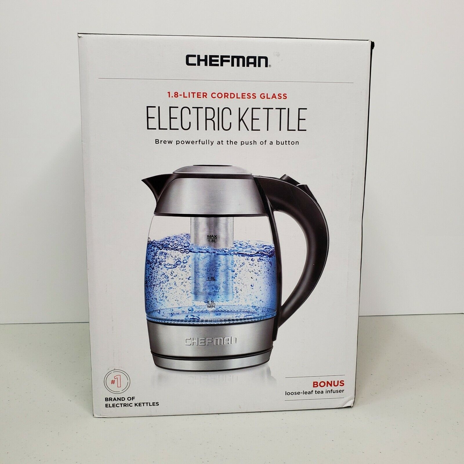Electric Glass Kettle with Tea Infuser