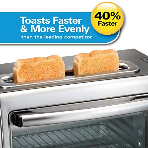 Hamilton Beach 31156 2-in-1 Oven and Toaster, Stainless Steel
