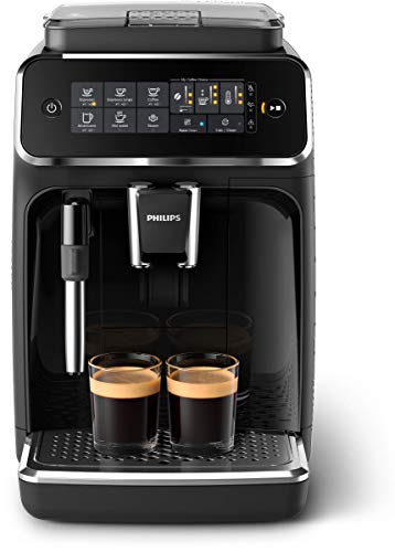 Philips Automatic Espresso Machine with Milk Frother, Black