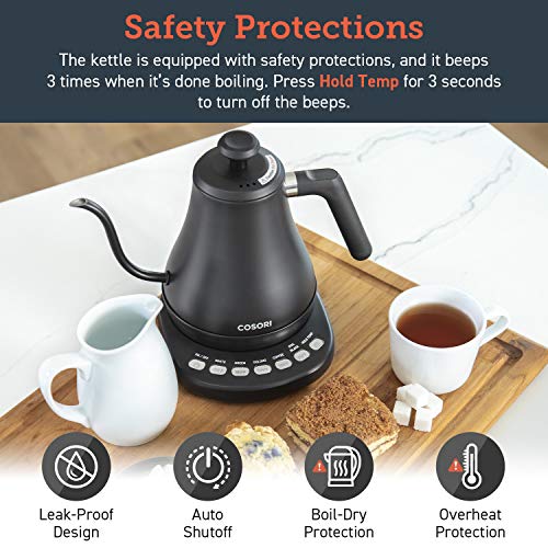 Gooseneck Electric Kettle with Temperature Control