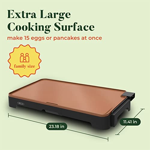 BELLA XL Electric Griddle with Fusion TI Coating