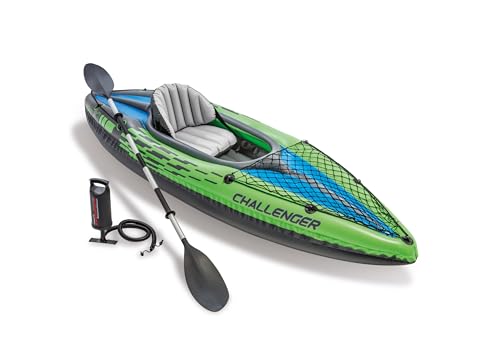INTEX 1-Person Inflatable Kayak Set: Deluxe Paddles Included