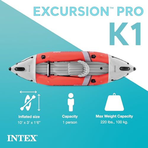 INTEX Excursion Pro K1 Inflatable Kayak Set