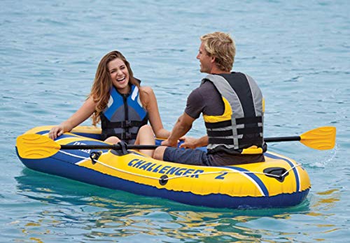 Intex Challenger 2 Inflatable Boat Set with Oars