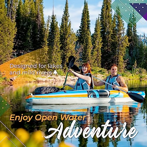 Sunlite Sports 2-Person Inflatable Kayak with Aluminum Oars