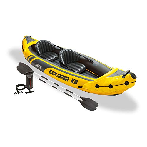 Intex Explorer K2 Inflatable Kayak Set with Accessories