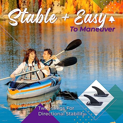 Sunlite Sports 2-Person Inflatable Kayak with Aluminum Oars
