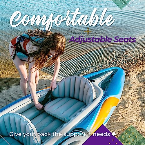 Sunlite Sports 2-Person Inflatable Kayak with Aluminum Oars
