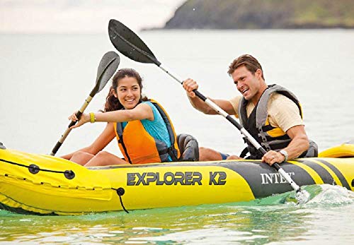 Intex Explorer K2 Inflatable Kayak Set with Accessories
