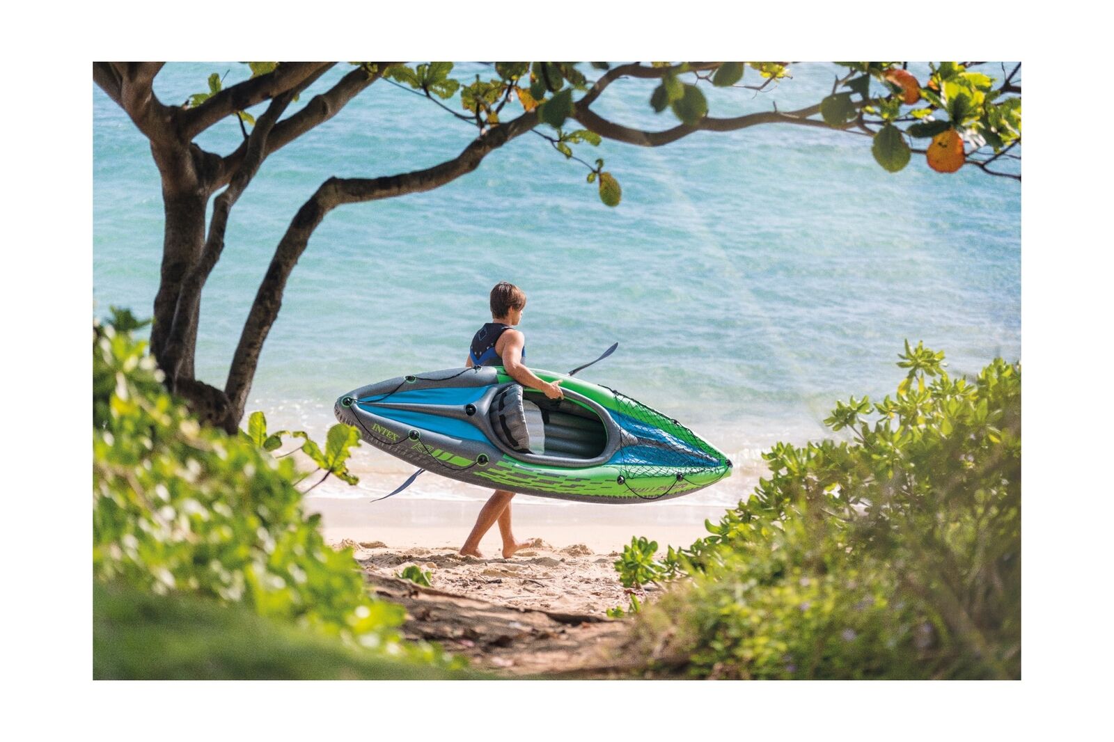 Deluxe Inflatable Kayak Series with Paddles & Pump