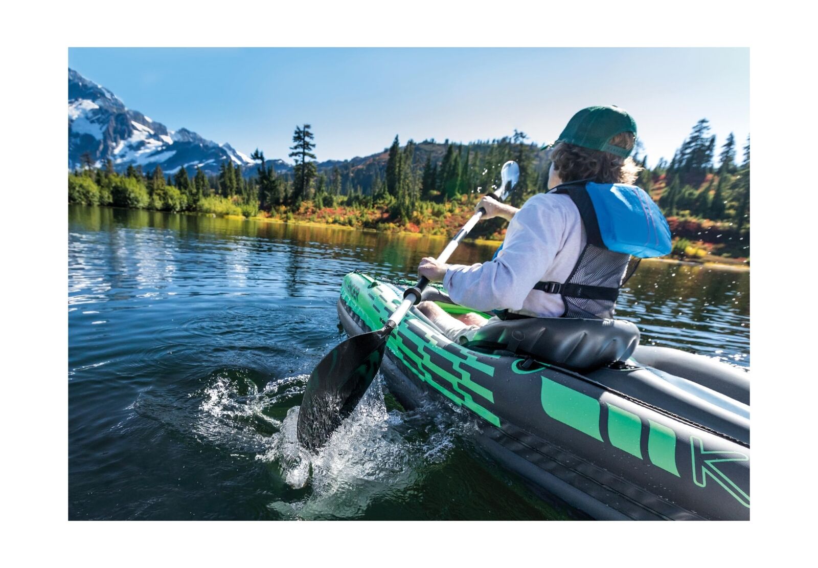 Deluxe Inflatable Kayak Series with Paddles & Pump