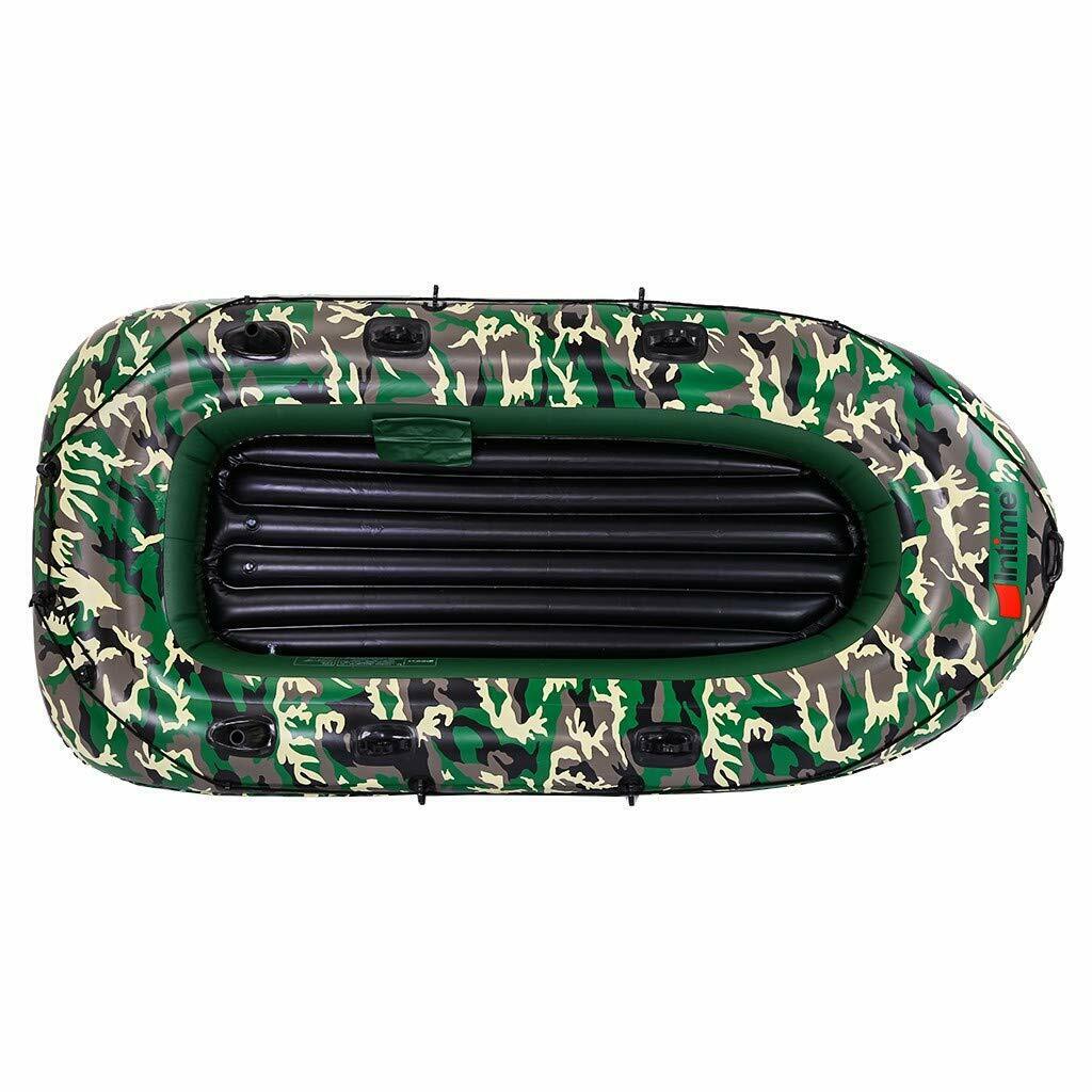 4-Person Inflatable Kayak Raft Set with Oars & Pump