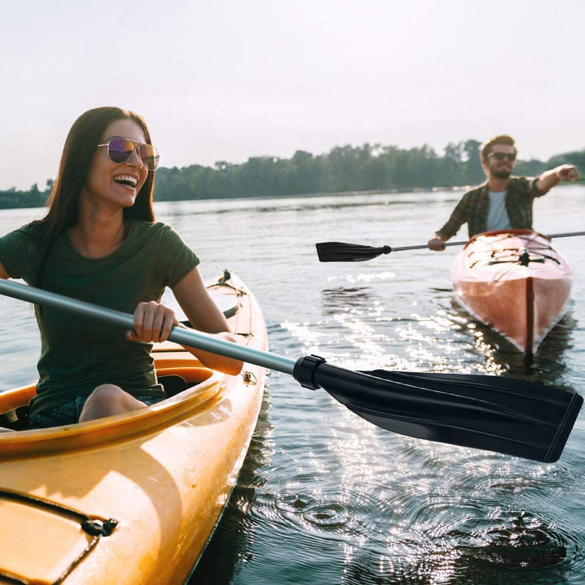 Detachable 2 in 1 Kayak Paddle, Lightweight