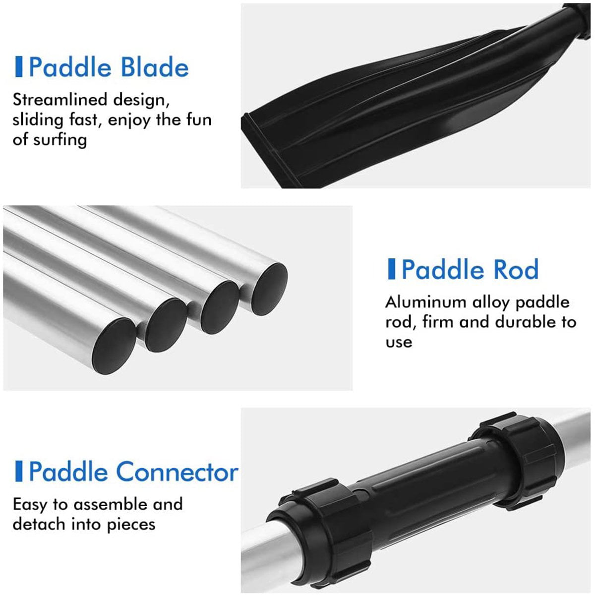 Detachable 2 in 1 Kayak Paddle, Lightweight